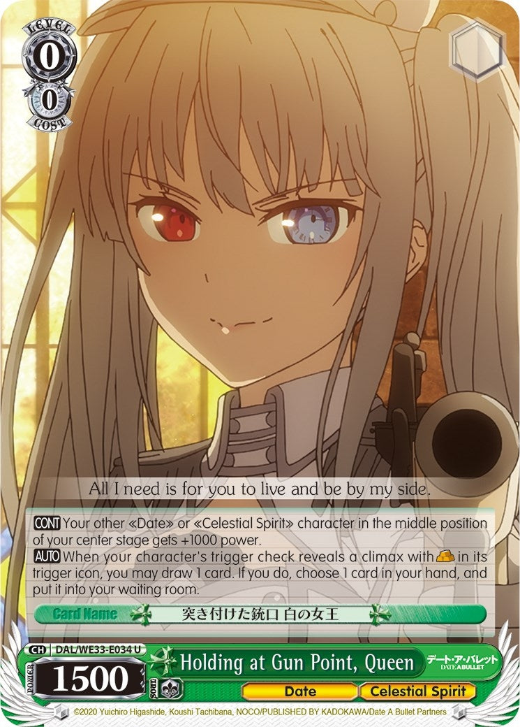 Holding at Gun Point Queen (Parallel Foil) (33034) [DAL/WE33] - Weiss Schwarz Single