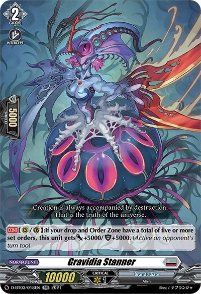 Gravidia Stanner (3018) [D-BT03] - Cardfight Vanguard Single