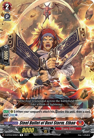 Steel Bullet of Dust Storm Ethan (3028) [D-BT03] - Cardfight Vanguard Single