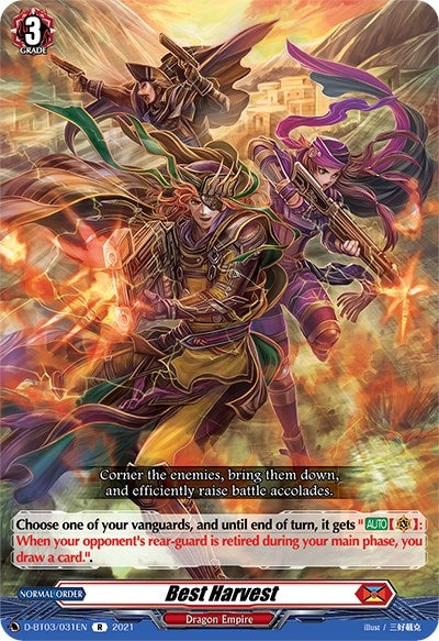 Best Harvest (3031) [D-BT03] - Cardfight Vanguard Single