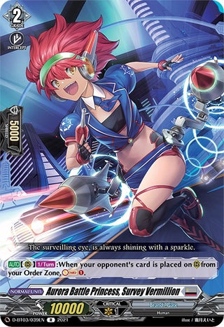 Aurora Battle Princess Survey Vermillion (3039) [D-BT03] - Cardfight Vanguard Single