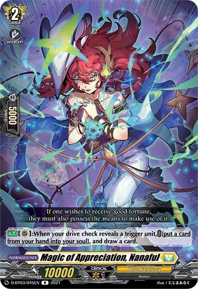 Magic of Appreciation Nanaful (3045) [D-BT03] - Cardfight Vanguard Single