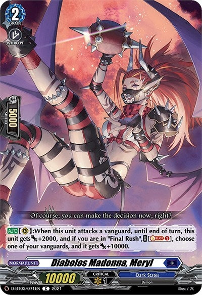 Diabolos Madonna Meryl (3071) [D-BT03] - Cardfight Vanguard Single
