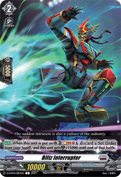 Blitz Interrupter (3087) [D-BT03] - Cardfight Vanguard Single