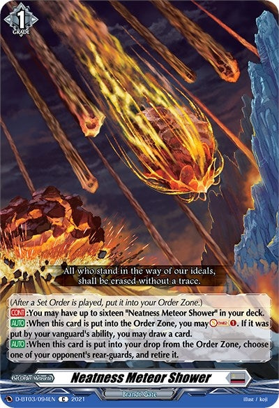 Neatness Meteor Shower (3094) [D-BT03] - Cardfight Vanguard Single