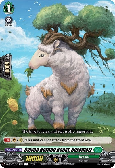 Sylvan Horned Beast Barometz (3112) [D-BT03] - Cardfight Vanguard Single