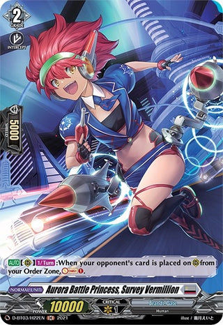 Aurora Battle Princess Survey Vermillion (Holo) (322) [D-BT03] - Cardfight Vanguard Single