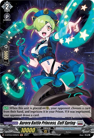 Aurora Battle Princess Cuff Spring (Holo) (326) [D-BT03] - Cardfight Vanguard Single