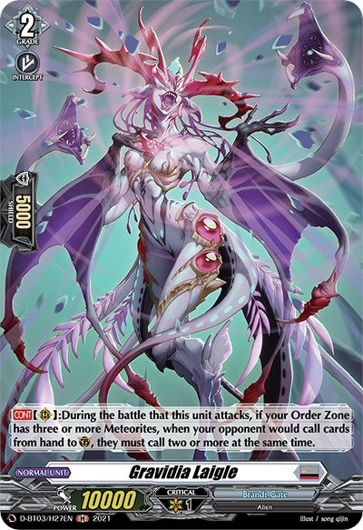 Gravidia Laigle (Holo) (327) [D-BT03] - Cardfight Vanguard Single