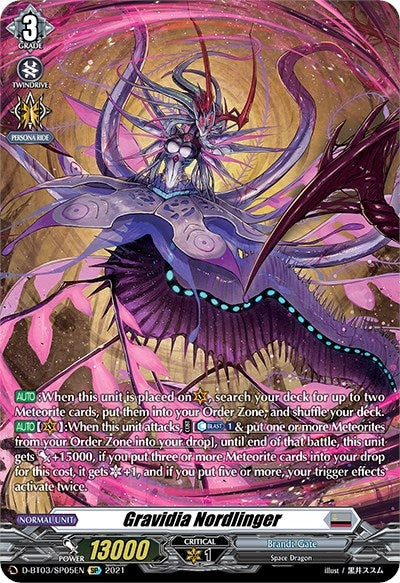 Gravidia Nordlinger (SP) (305) [D-BT03] - Cardfight Vanguard Single