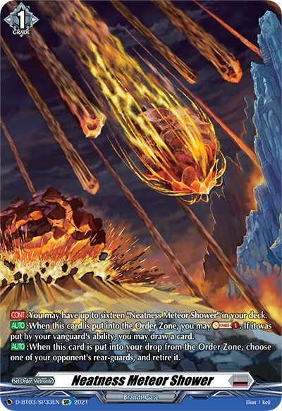 Neatness Meteor Shower (SP) (333) [D-BT03] - Cardfight Vanguard Single