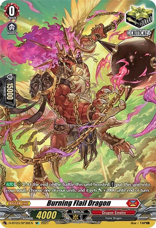 Burning Flail Dragon (SP) (336) [D-BT03] - Cardfight Vanguard Single
