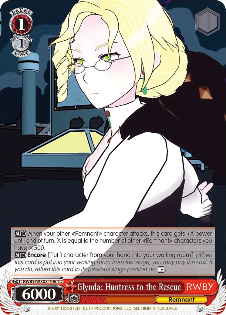 Glynda: Huntress to the Rescue (306) [RWBY/WX03] - Weiss Schwarz Single