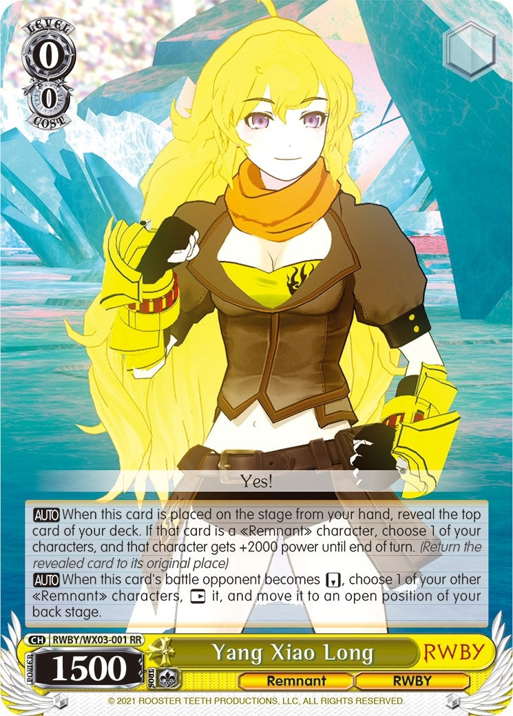 Yang Xiao Long (3001) [RWBY/WX03] - Weiss Schwarz Single