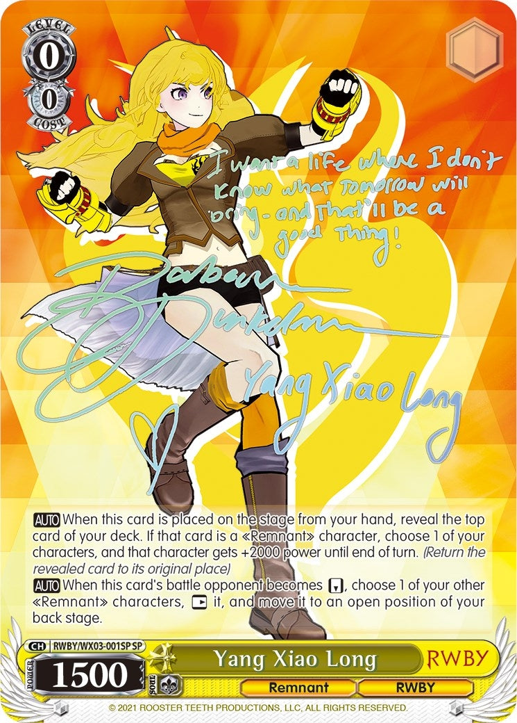 Yang Xiao Long (SP) (3001) [RWBY/WX03] - Weiss Schwarz Single