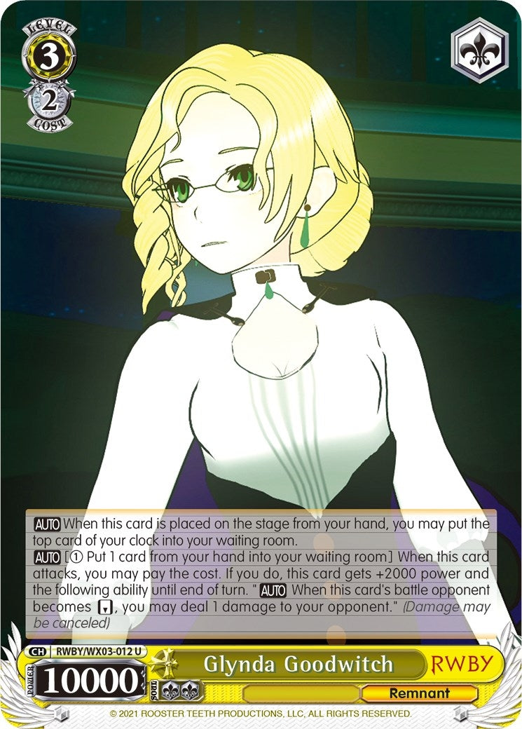Glynda Goodwitch (3012) [RWBY/WX03] - Weiss Schwarz Single