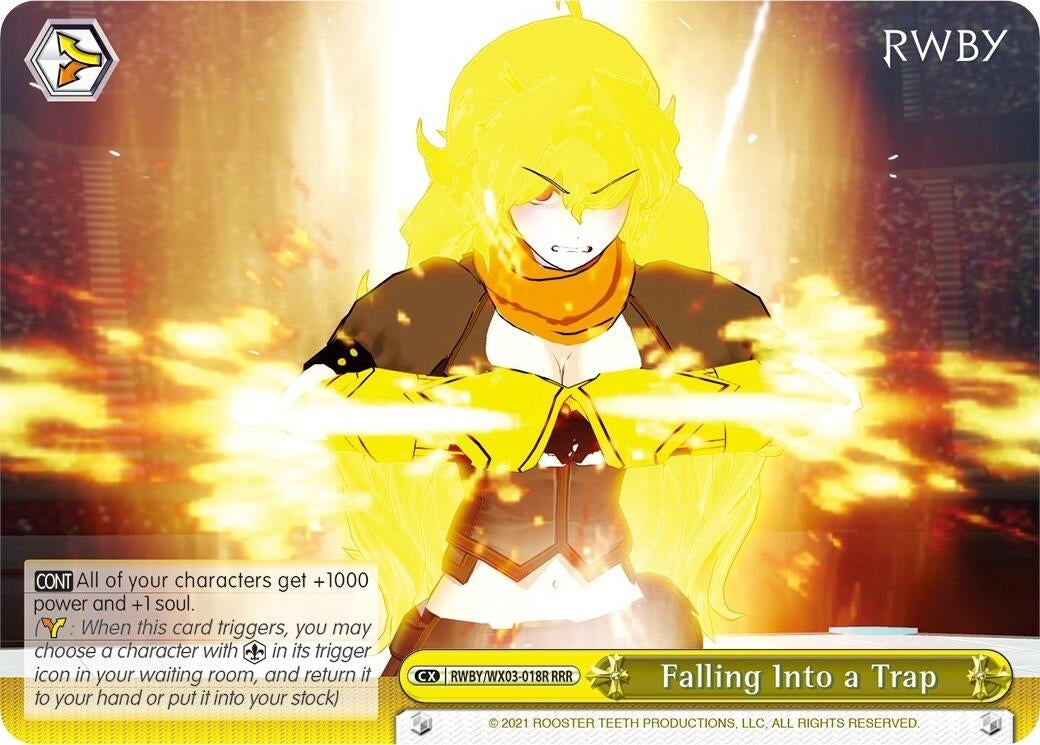 Falling Into a Trap (RRR) (3018) [RWBY/WX03] - Weiss Schwarz Single