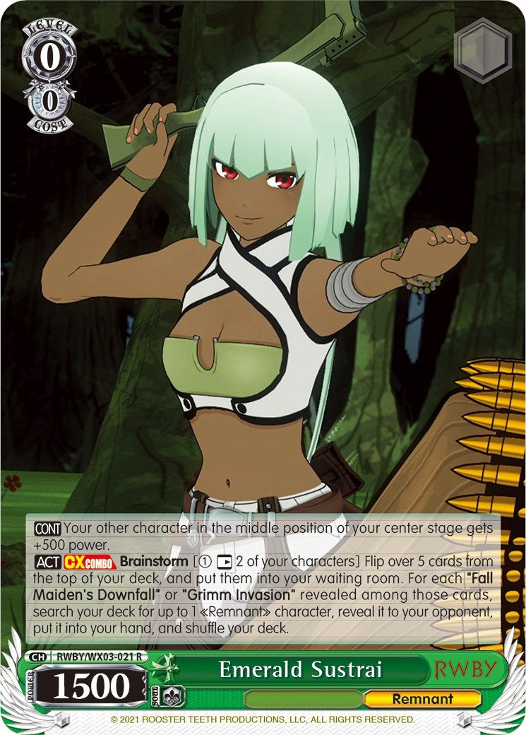 Emerald Sustrai (3021) [RWBY/WX03] - Weiss Schwarz Single