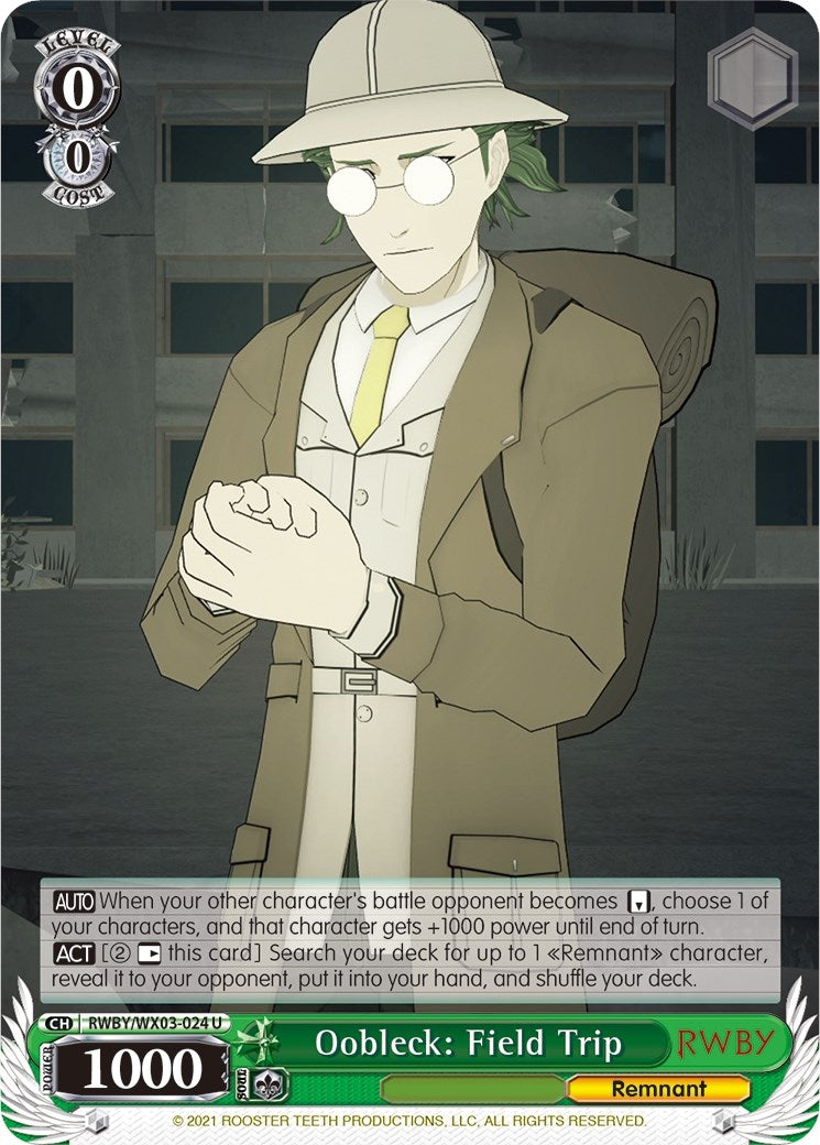 Oobleck: Field Trip (3024) [RWBY/WX03] - Weiss Schwarz Single