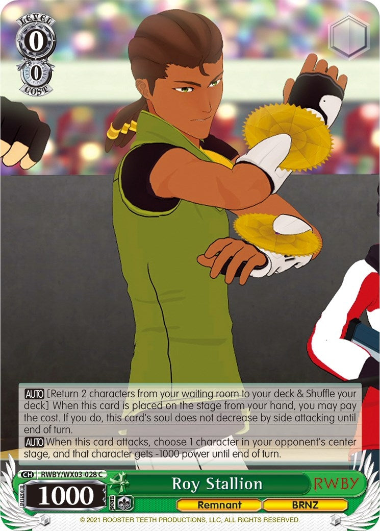 Roy Stallion (3028) [RWBY/WX03] - Weiss Schwarz Single