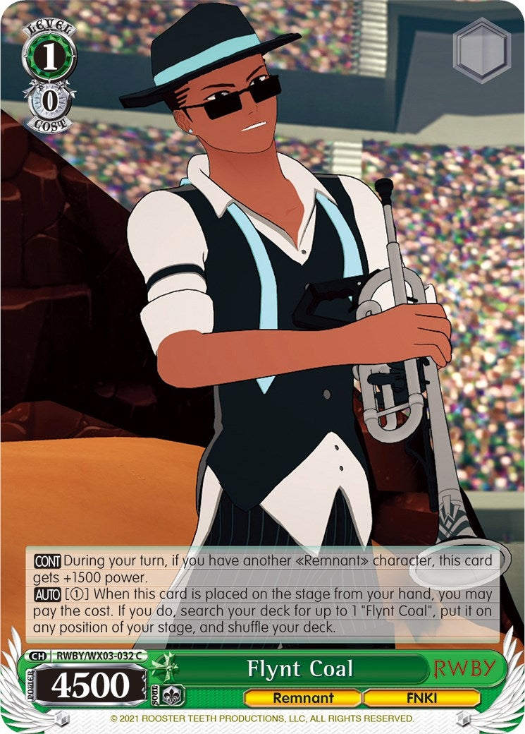 Flynt Coal (3032) [RWBY/WX03] - Weiss Schwarz Single