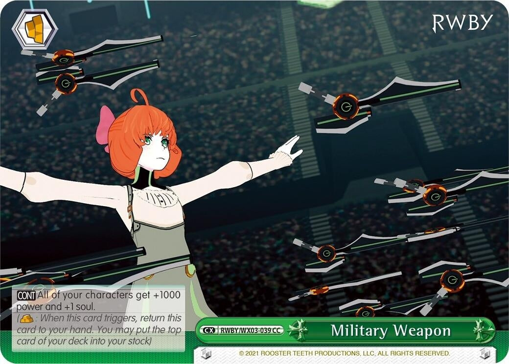 Military Weapon (3039) [RWBY/WX03] - Weiss Schwarz Single