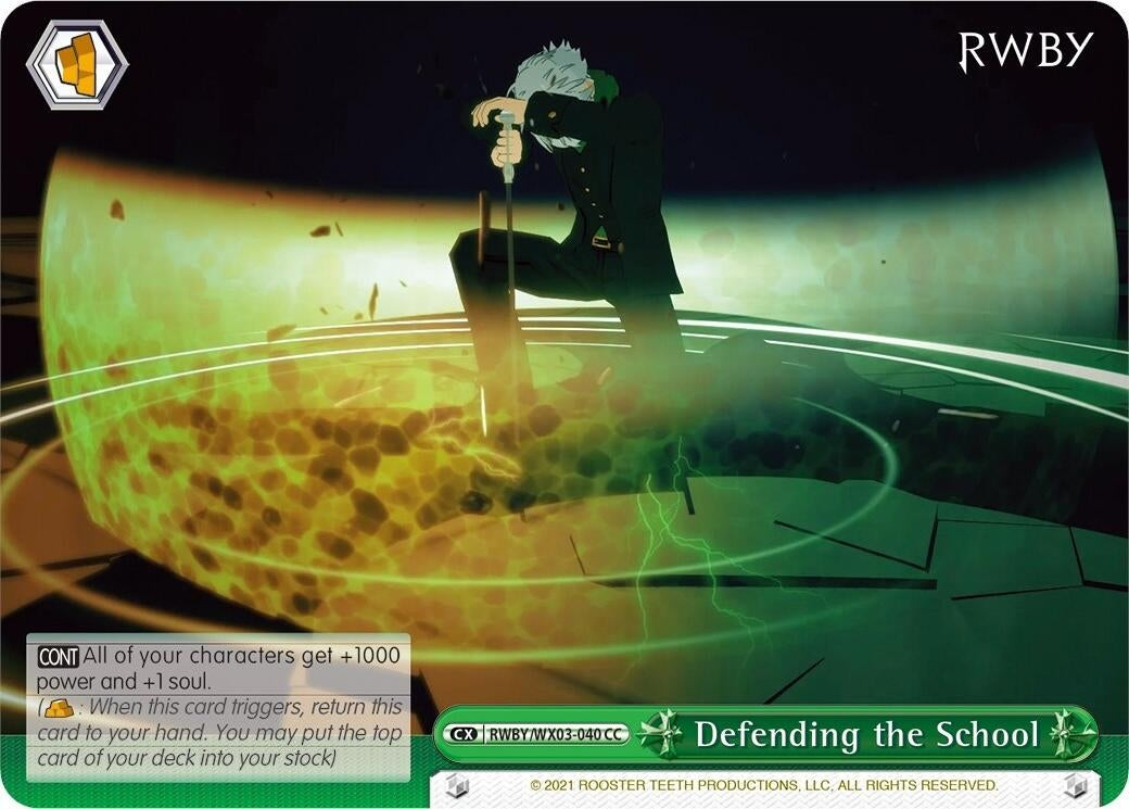 Defending the School (3040) [RWBY/WX03] - Weiss Schwarz Single