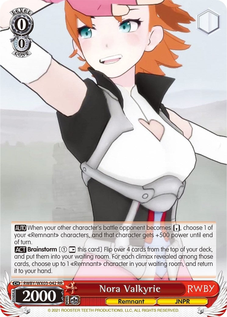 Nora Valkyrie (3042) [RWBY/WX03] - Weiss Schwarz Single