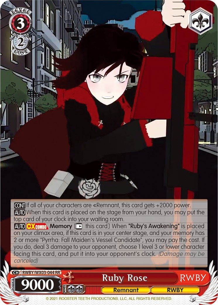 Ruby Rose (3044) [RWBY/WX03] - Weiss Schwarz Single