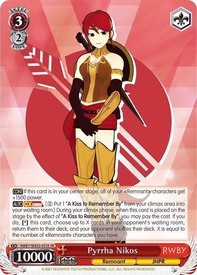 Pyrrha Nikos (SR) (3053) [RWBY/WX03] - Weiss Schwarz Single