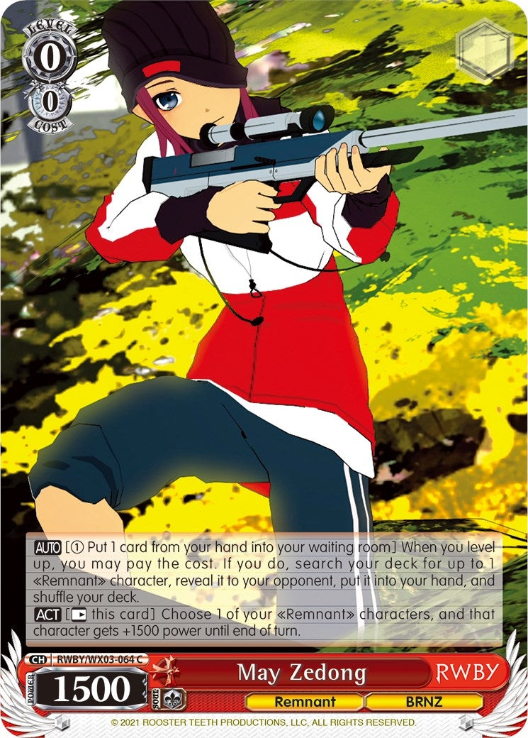 May Zedong (3064) [RWBY/WX03] - Weiss Schwarz Single