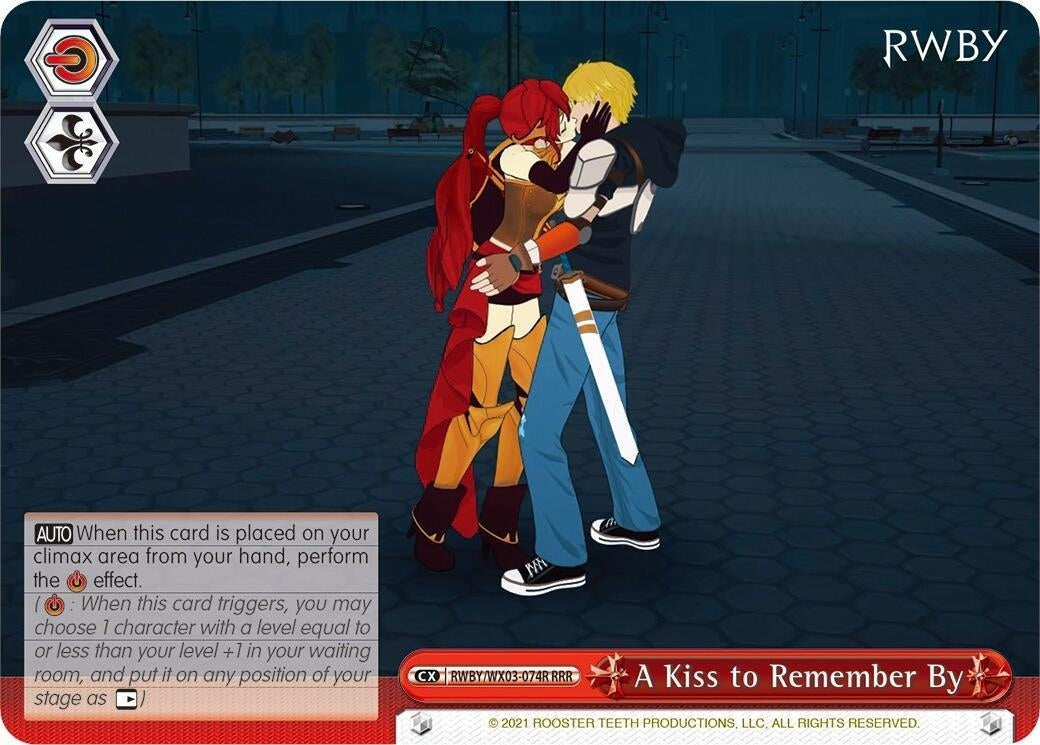 A Kiss to Remember By (RRR) (3074) [RWBY/WX03] - Weiss Schwarz Single