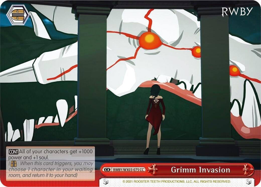 Grimm Invasion (3075) [RWBY/WX03] - Weiss Schwarz Single