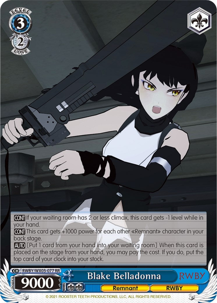 Blake Belladonna (3077) [RWBY/WX03] - Weiss Schwarz Single