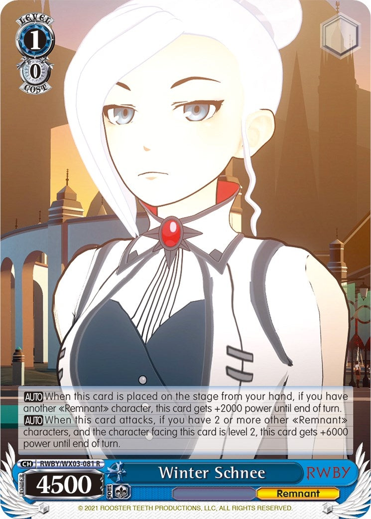 Winter Schnee (3081) [RWBY/WX03] - Weiss Schwarz Single