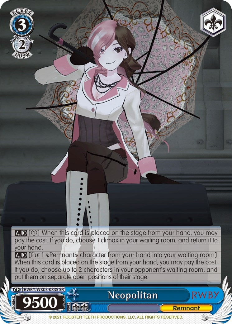Neopolitan (SR) (3083) [RWBY/WX03] - Weiss Schwarz Single