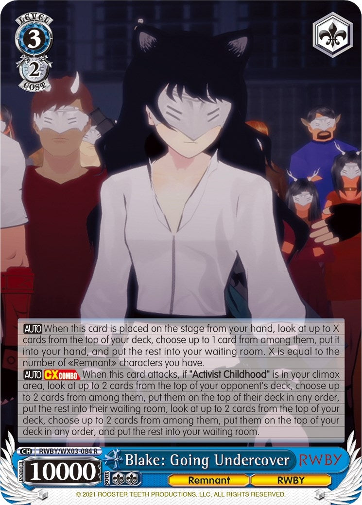 Blake: Going Undercover (3084) [RWBY/WX03] - Weiss Schwarz Single