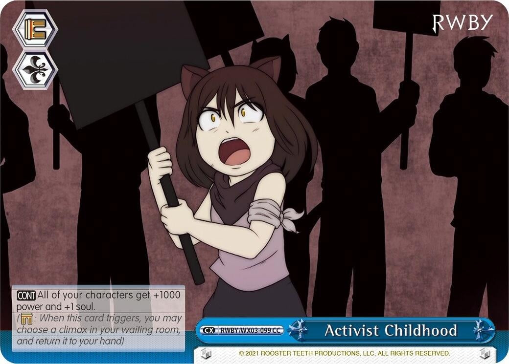 Activist Childhood (3099) [RWBY/WX03] - Weiss Schwarz Single