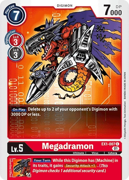 Megadramon (1007) [EX01] - Digimon Card Game Single