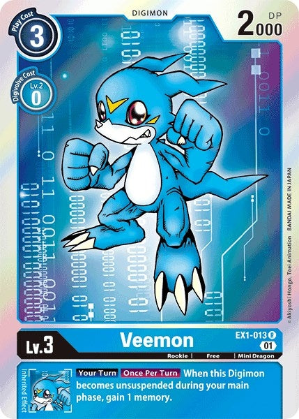 Veemon (1013) [EX01] - Digimon Card Game Single