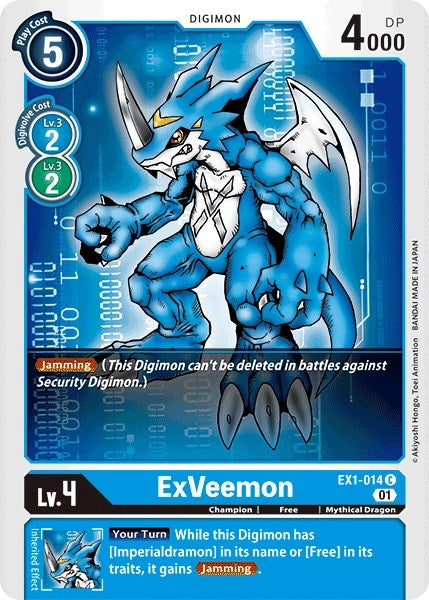 ExVeemon (1014) [EX01] - Digimon Card Game Single