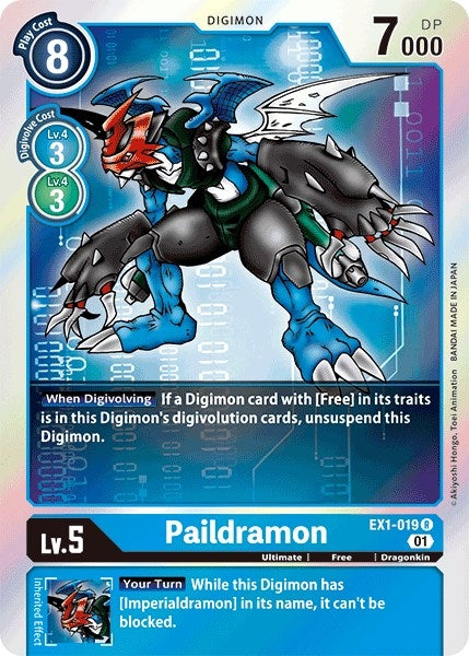 Paildramon (1019) [EX01] - Digimon Card Game Single