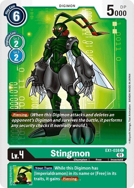 Stingmon (1038) [EX01] - Digimon Card Game Single