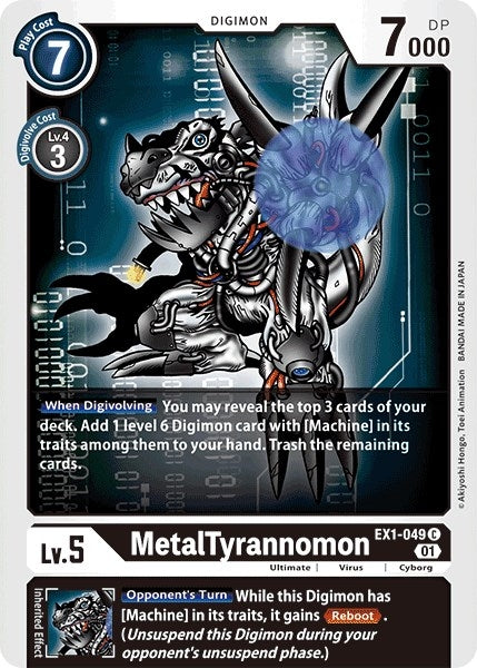 MetalTyrannomon (1049) [EX01] - Digimon Card Game Single