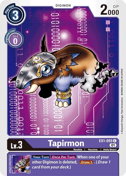 Tapirmon (1055) [EX01] - Digimon Card Game Single