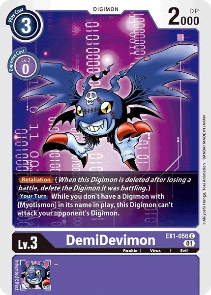 DemiDevimon (1056) [EX01] - Digimon Card Game Single
