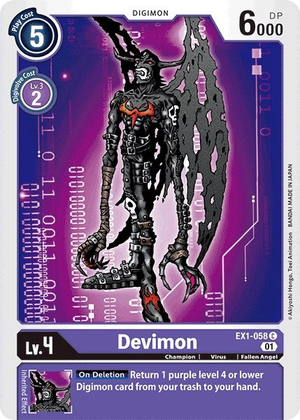 Devimon (1058) [EX01] - Digimon Card Game Single