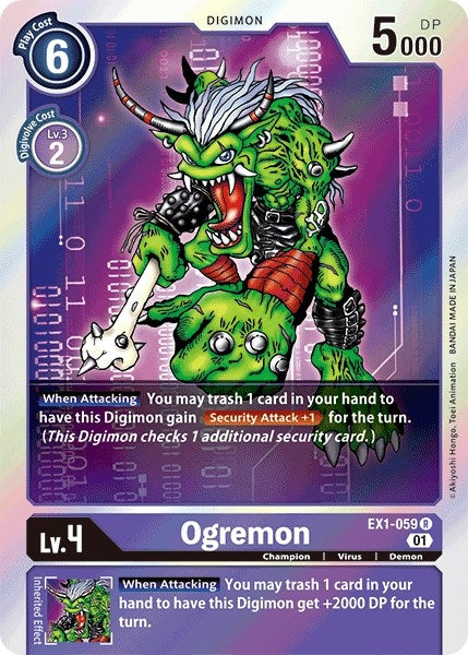 Ogremon (1059) [EX01] - Digimon Card Game Single