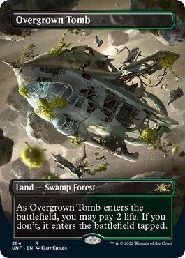 Overgrown Tomb (Borderless) (284) [UNF] - MTG Single