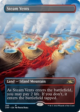Steam Vents (Borderless) (283) [UNF] - MTG Single